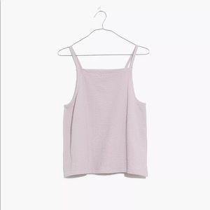 Madewell Seersucker Apron Tank Top